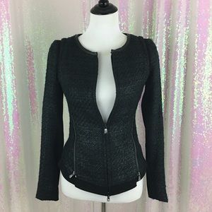 Kenneth Cole Textured Jacket w Zippers NWOT Sz 4P